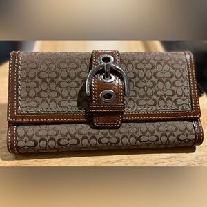 Coach Brown Signature Wallet